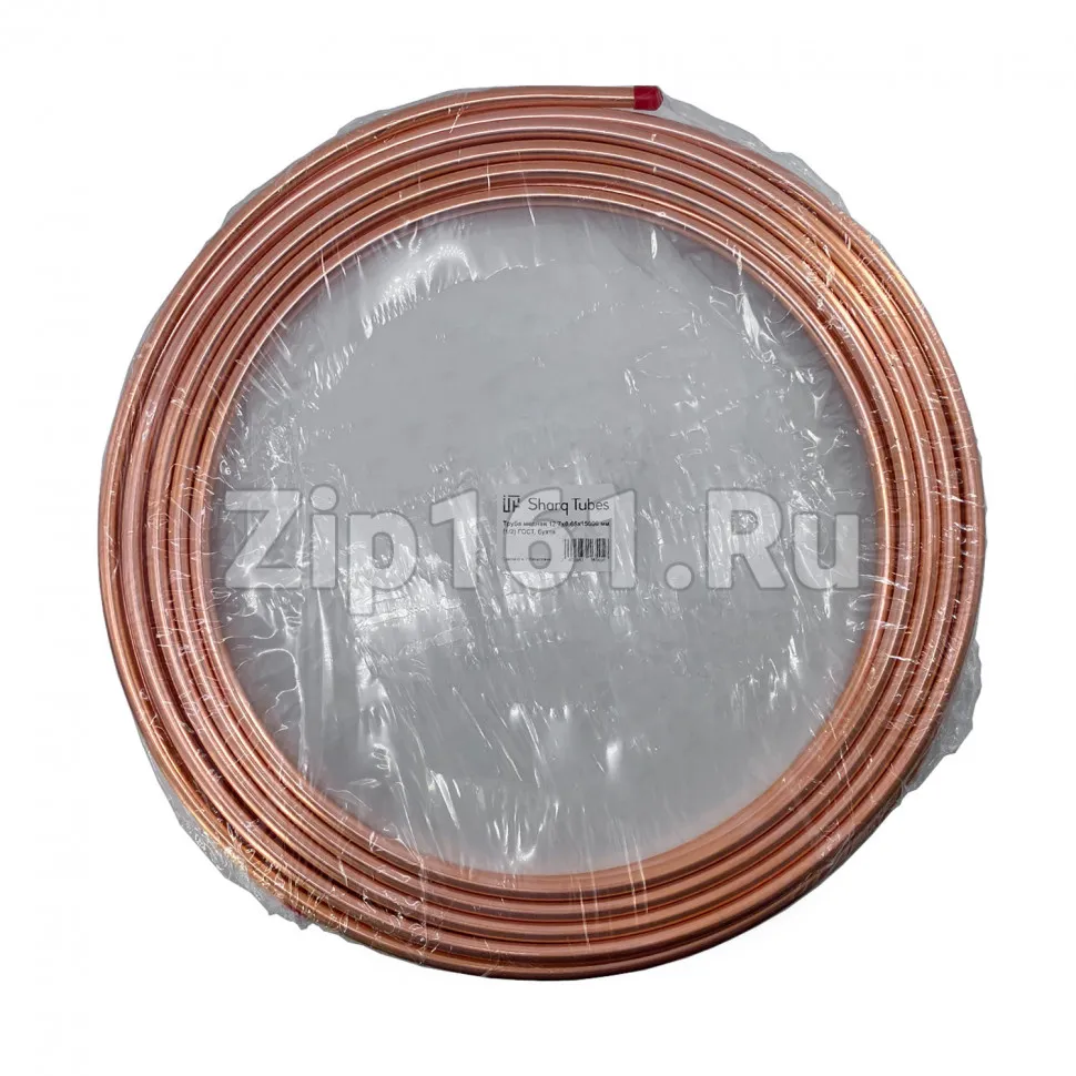 Медная труба 1/2 0,65мм Sharq Tubes бухта 15м Гост
