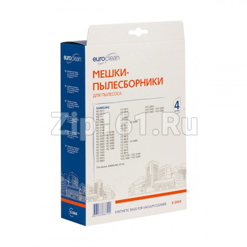 Мешки пылесборники, 4 шт для пылесоса Samsung E-04/4