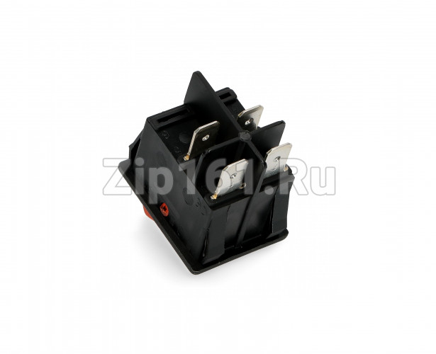 Кнопка универсальная биполярная желтого цвета 20A, 4 контакта 250V