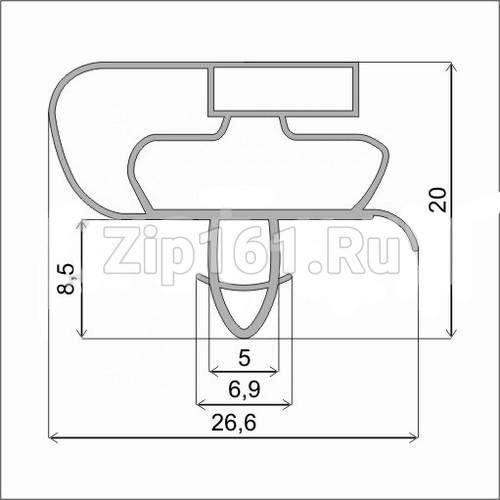 Уплотнитель 560x1314 Атлант 769748901515