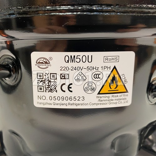 Компрессор Wansheng QM50U (R-290 -23,3 С, 280 Вт) в оригинальной упаковке