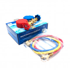 Коллектор 2 вентильный FC(CT)-536 R-600, R-290, R-32 в комплекте шланги 3 шт