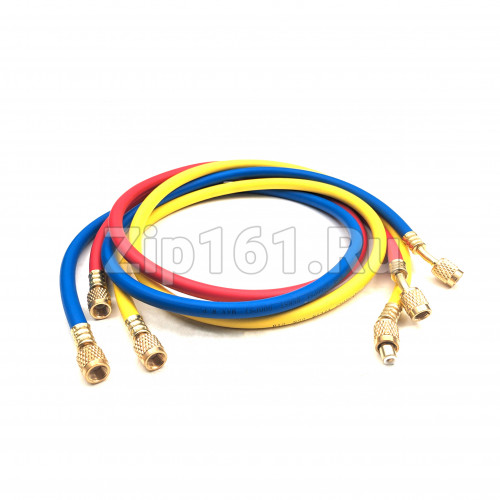 Шланг заправочный 1.2м 1/4 500-2500Psi DSZH CT-348-RYB комплект 3шт