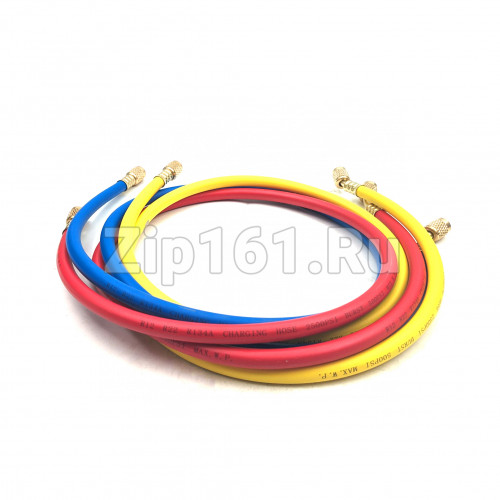 Шланг заправочный 1.2м 1/4 500-2500Psi DSZH CT-348-RYB комплект 3шт