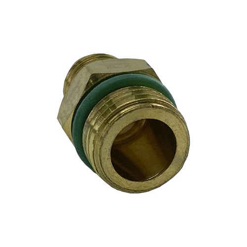 Муфта быстросъемная для автокондиционера QC-L для R134а с краном, 3/8" SAE 90° female + переходник 1/4 SAE male, низкое давление
