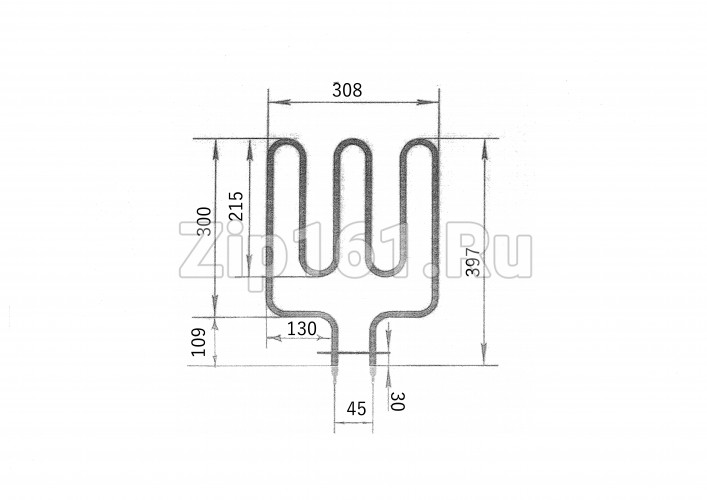ТЭН для саун HARVIA ZSK-690 1500W 195 А 8/1,5 Т 220