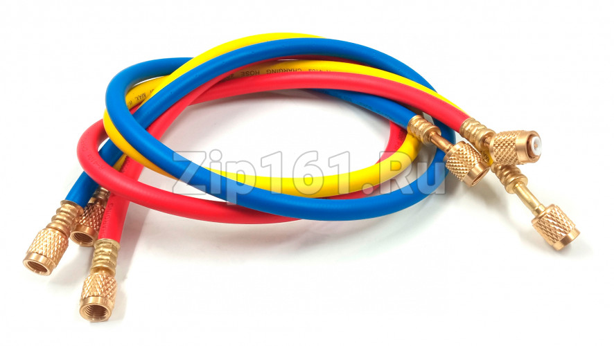 Набор шлангов 3шт 90см, 800PSI (R22, R404, R134, R410) DSZH CT-336-RYB-H
