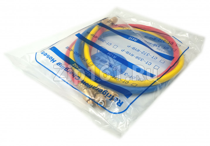 Набор шлангов 3шт 90см, 800PSI (R22, R404, R134, R410) DSZH CT-336-RYB-H