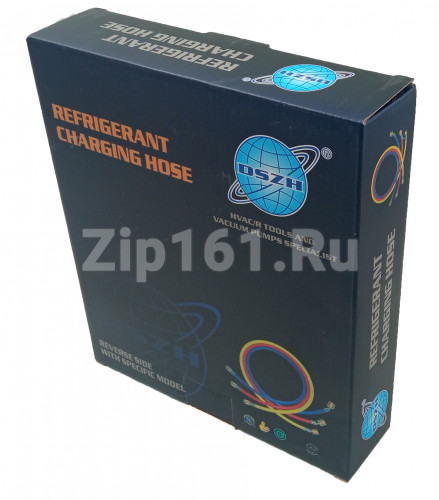 Набор заправочных шлангов 3шт 150см, 600PSI (R22, R134, R404, R410) DSZH CT-360-RYB-P
