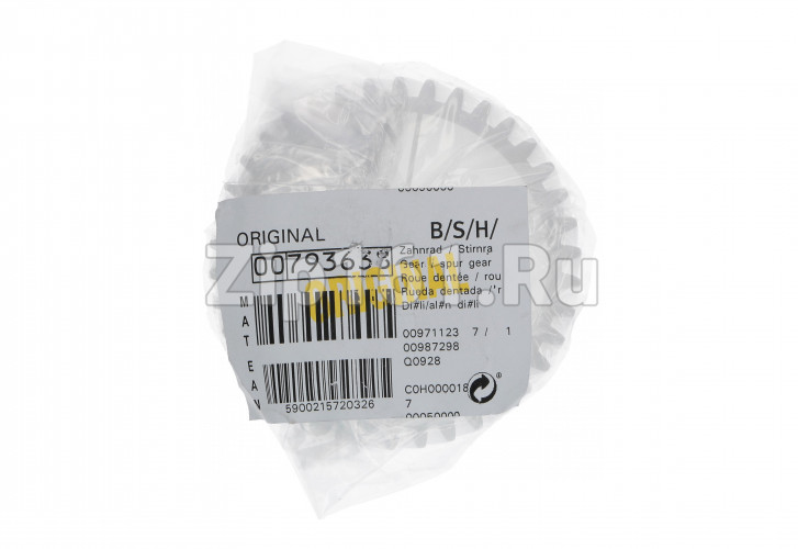 Шестерня D-81/31мм, H81мм зубья 38/12шт Bosch, Philips, ZELMER, Cameron 793638 зам.9999990039